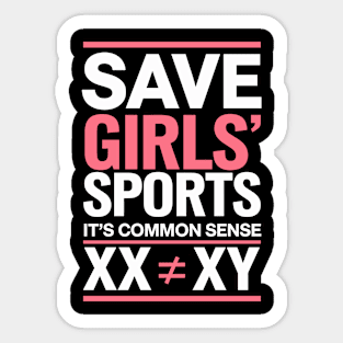 SAVE GIRLS SPORTS XX ≠ XY Sticker